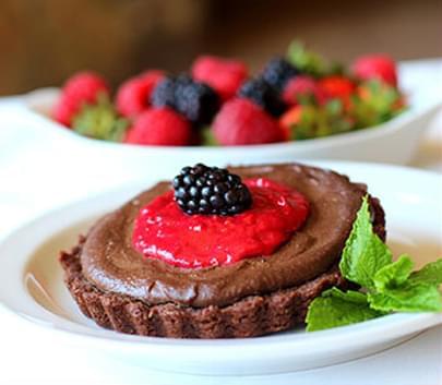 Berry Chocolate Tarts.